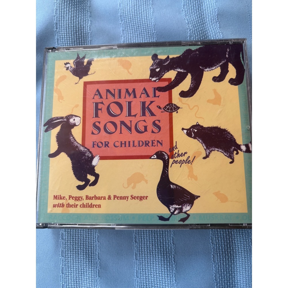 Animal Folk Songs for Children‎ by Mike Peggy Barbara Penny Seeger CD 2 Disc Set